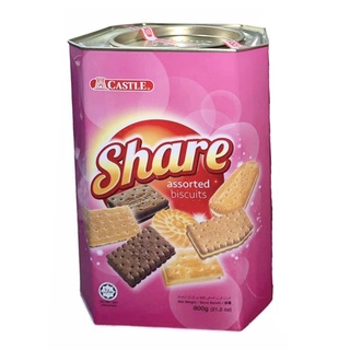 Castle Share Assorted Biscuit 600g คาสเซิล แชร์บิสกิต คละแบบ