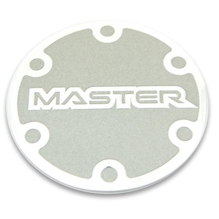 กรุณาวัดขนาดก่อนสั่งซื้อ ราคาต่อ 1 ชิ้น สติกเกอร์อลูมิเนียม MASTER ขนาด 60mm.(6cm.) สติกเกอร์ แบนเรียบ Aegether