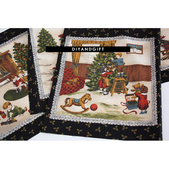 ผ้าคอตตอนอเมริกา-ลายต้นคริสต์มาส-christmas-tree-สำหรับงานผ้า-งานตัดเย็บ-กระเป๋าควิลท์-ตกแต่ง-diy-christmasblock-06
