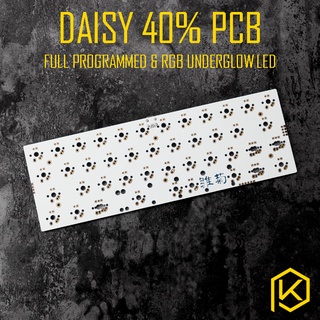 daisy 40% Custom Mechanical Keyboard Kit Supports TKG-TOOLS Underglow RGB led PCB 40% programmed mx alps matias double s