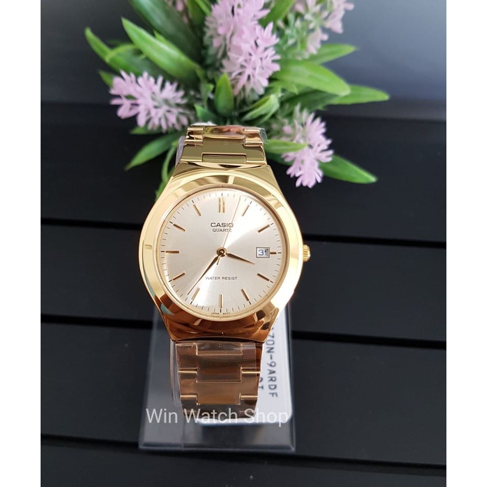 ภาพสินค้านาฬิกา Casioแท้ รุ่น MTP-1170N-9A นาฬิกาข้อมือผู้ชาย สายแสตนเลสสีทอง 100% รับประกันสินค้า 1 ปีเต็ม จากร้าน nalikaonlineshop บน Shopee ภาพที่ 3