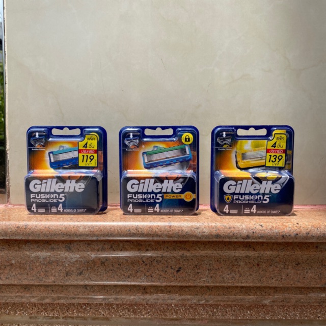 ภาพหน้าปกสินค้าใบมีดโกนหนวด Gillette FUSION PROGLIDE จากร้าน kunanonsaelee บน Shopee