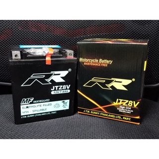 Battery RR JTZ8V (YTZ8V) 12v 7.4ah (ส่งด่วน ส่งได้ไวกว่า)