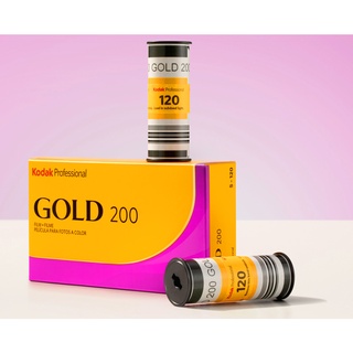 ฟิล์มสี 1ม้วน 120 Kodak Gold 200 Medium Format Film Color Negative ฟิล์ม ฟิล์มถ่ายรูป
