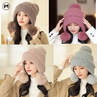 สินค้า หมวกผ้าขนสัตว์ถัก ให้ความอบอุ่น แฟชั่นฤดูใบไม้ร่วง และฤดูหนาว สไตล์เกาหลี สําหรับเด็ก