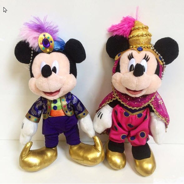 พวงกุญแจเข็มกลัดคู่-mickey-กับ-minnie-ชุดนานาชาติ