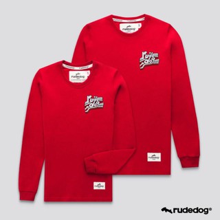 Rudedog เสื้อยืดแขนยาว รุ่น Bubble21 สีแดง (ราคาต่อตัว)