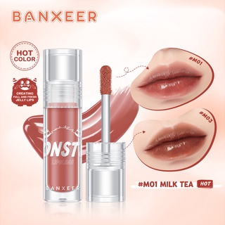 BANXEER Monster ลิควิดลิปสติก ลิปกลอส ลิปทินท์ ติดทนนาน 8 สี ให้ความชุ่มชื้น ไม่ติดถ้วย  Liquid Lipstick Long Lasting Lip Gloss 8 Colors  Monster Mirror Lip Glaze BM09