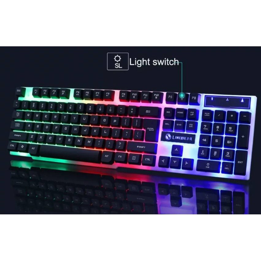 keyboard-mouse-set-ชุดเกมมิ่ง-gtx300-มีไฟrainbow-คีย์บอร์ดเล่นเกมและเมาส์