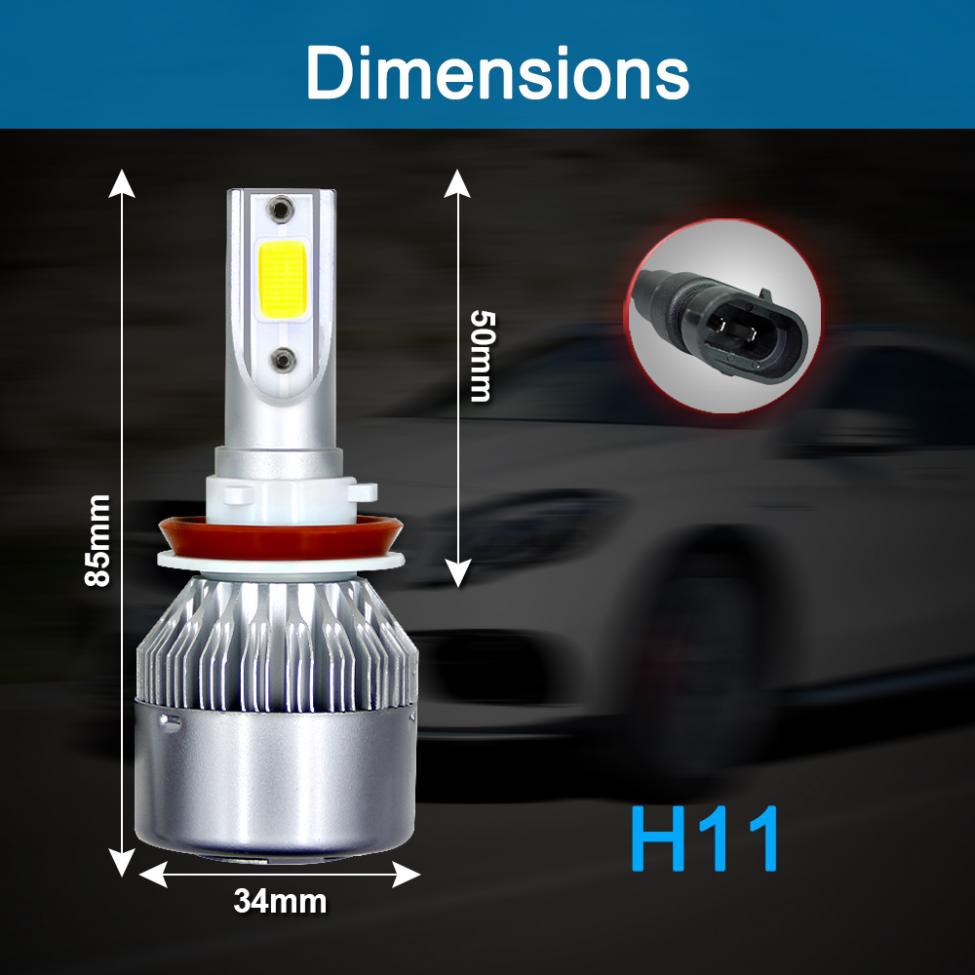 หลอดไฟหน้ารถยนต์-h-8-h9-h11-c-6-10800-lm-6000-k-120-w-cob-led-2-ชิ้น