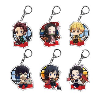 ภาพหน้าปกสินค้าพวงกุญแจ ดาบพิฆาตอสูร Demon Slayer Kimetsu no Yaiba keychain ทันจิโร่ เนสึโกะ เซนนิตซิ อิโนะซึเกะ 🇨🇳 ที่เกี่ยวข้อง