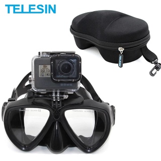 Telesin หน้ากากดําน้ํา แว่นตาว่ายน้ํา สําหรับกล้อง GoPro HERO 11 10 9 8 7 6 5 Insta360 DJI ACTION
