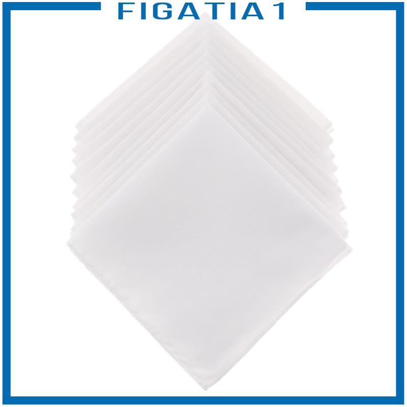 ภาพหน้าปกสินค้าผ้าเช็ดหน้า ผ้าฝ้าย 100% แบบนิ่ม ทรงสี่เหลี่ยม ซักทําความสะอาดได้ สีขาว สําหรับผู้ชาย จํานวน 10 ชิ้น จากร้าน figatia1.th บน Shopee