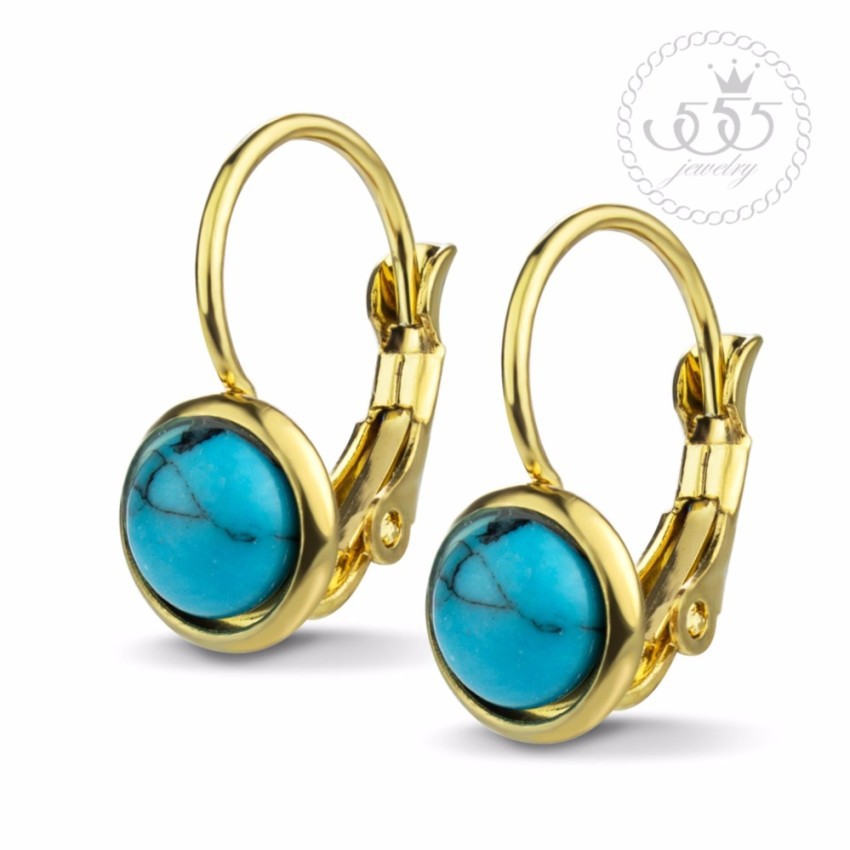 555jewelry-ต่างหูห้อยแบบโอเมก้า-ดีไซน์เรียบสวยใส่ได้ทุกวัน-รุ่น-mnc-er744-ต่างหูแฟชั่น-ต่างหูสวยๆ-er50