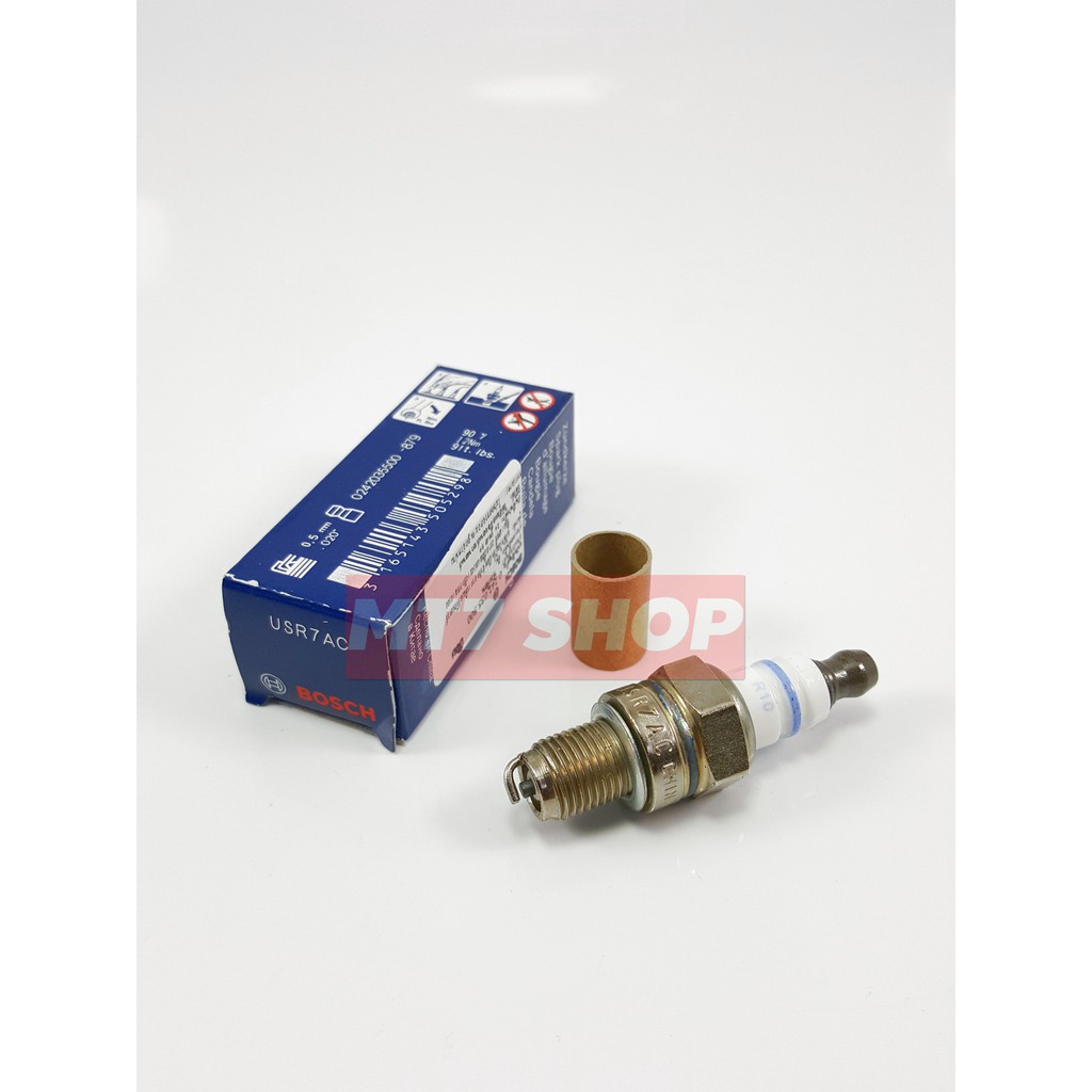 หัวเทียน BOSCH USR7AC (ใช้แทน NGK-CMR6H) (เครื่องตัดหญ้า4จังหวะ ...