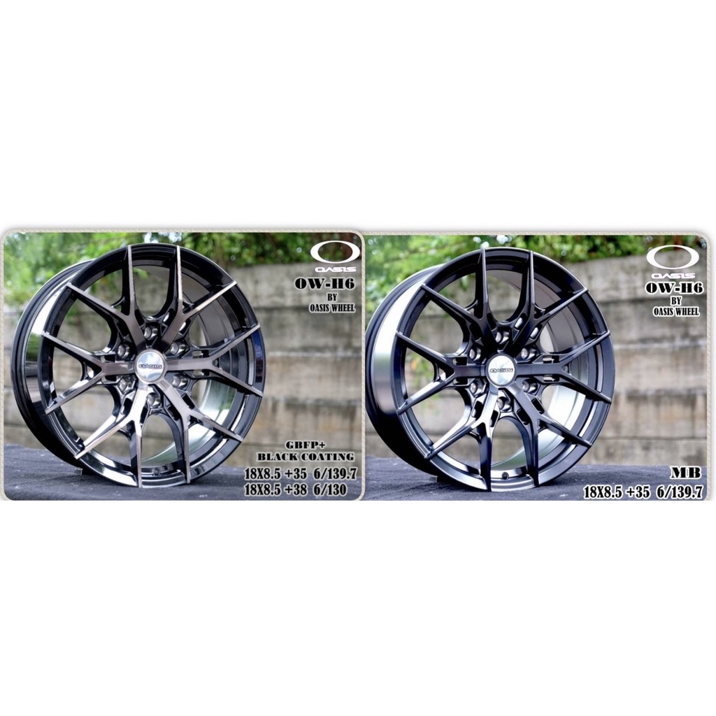 ล้อแม็กซ์ เข้าใหม่ Oasis ขอบ 18 6 รู รับประกัน 5 ปี ow-h6 สวย สปอร์ต ทน ...