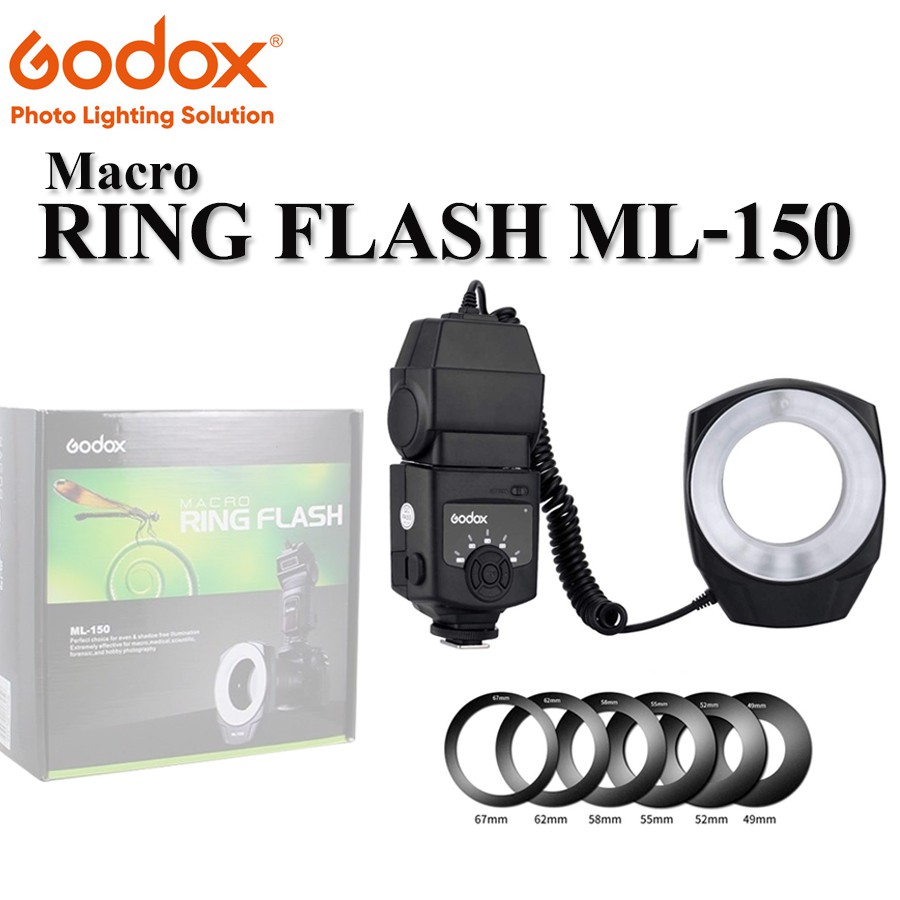 Godox ML150 Macro Ring Flash สำหรับกล้อง Canon/Nikon (รับประกัน 1ปี
