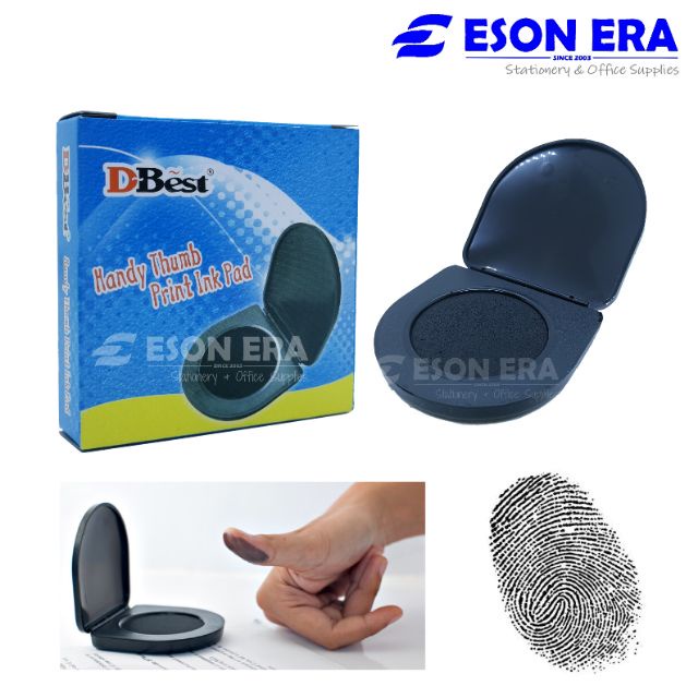 D-best Handy Thumb Print Ink Pad หมึกสีดํา | Shopee Thailand