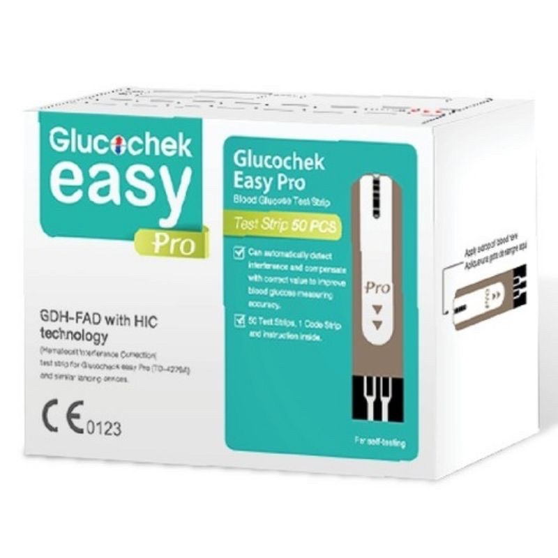 แถบตรวจวัดระดับน้ำตาลในเลือด-glucochek-easy-pro