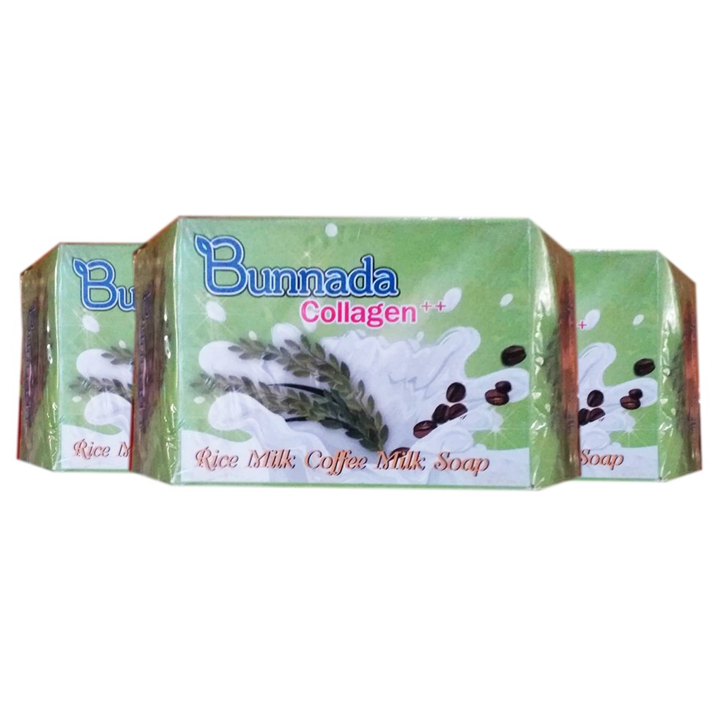 พร้อมส่ง !! สบู่นมข้าว สบู่บุณณณดา คอลลาเจน Bunnada Collagen Rice Milk