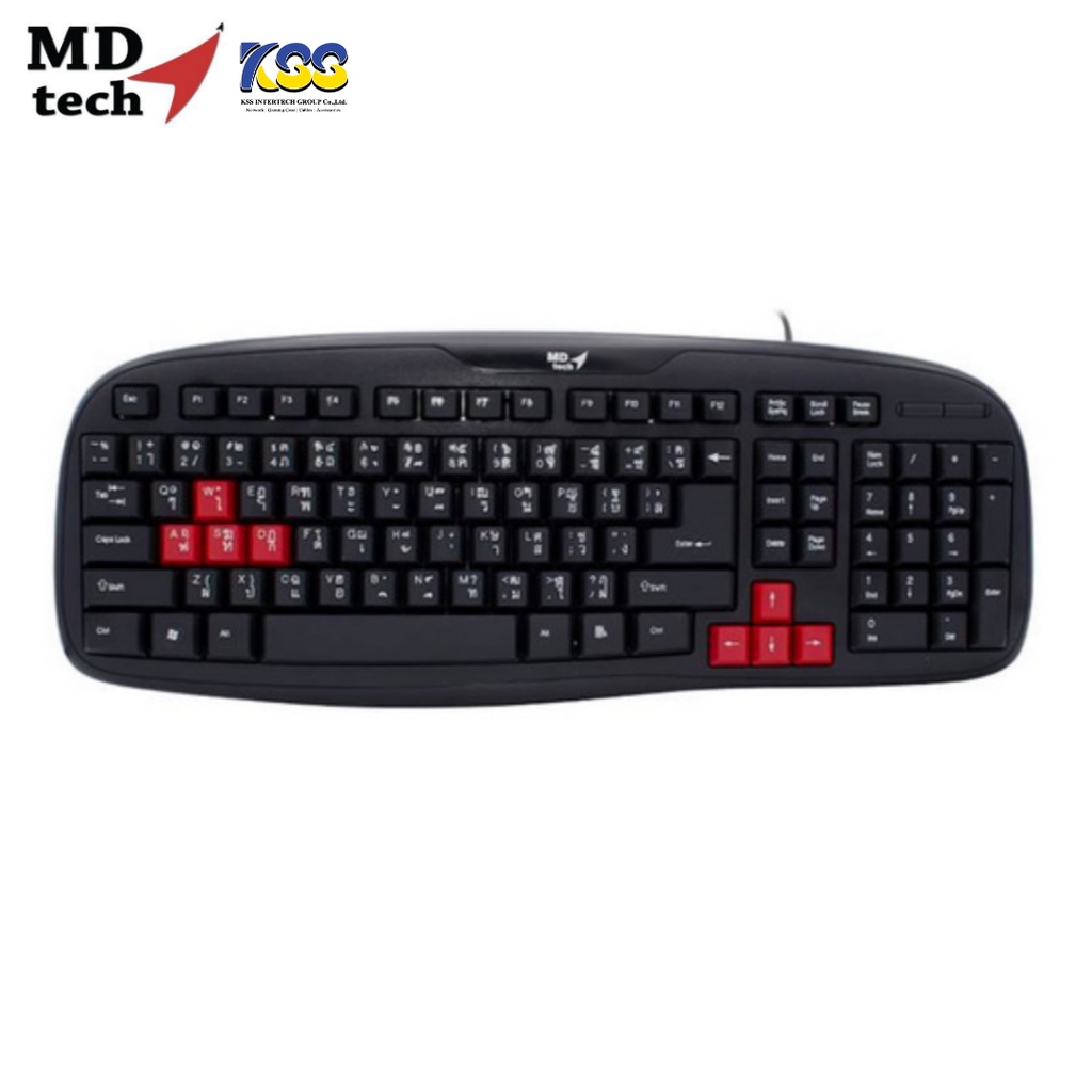 KEYBOARD MD-TECH KB-888 USB (Black) | Shopee Thailand