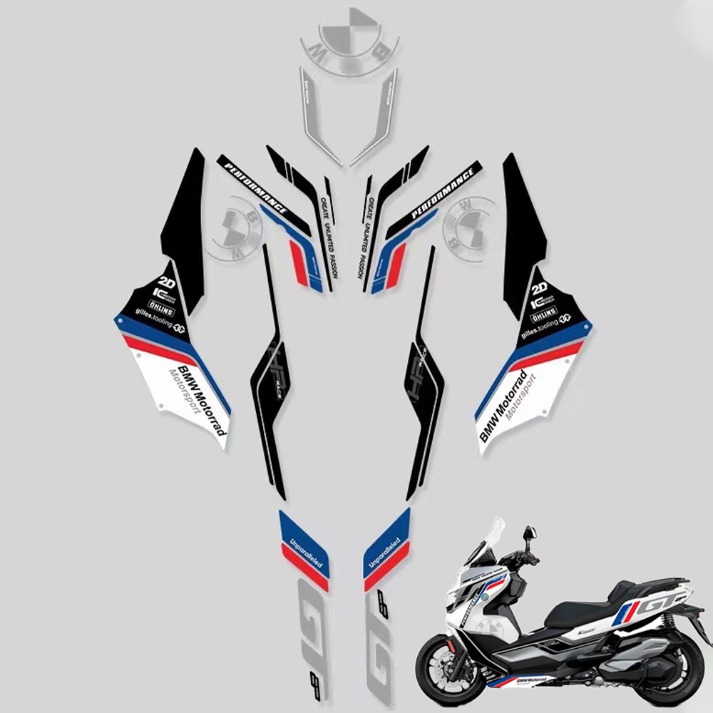 Motorcycle Body Fairing Sticker LOGO Becals Protector Decal For BMW ...