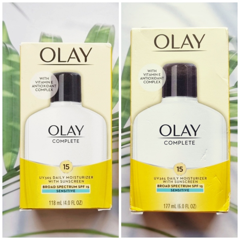 (Olay®) Complete Daily Moisturizer SPF 15, Sensitive 118 or 177 ml โอ ...