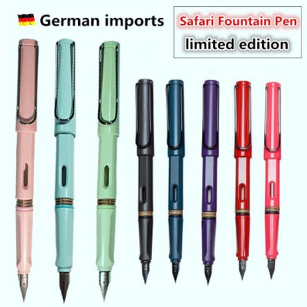 ภาพหน้าปกสินค้าLAMY Safari Fountain Pen vs original box with free ink cartridge Mutil color F/EFtip