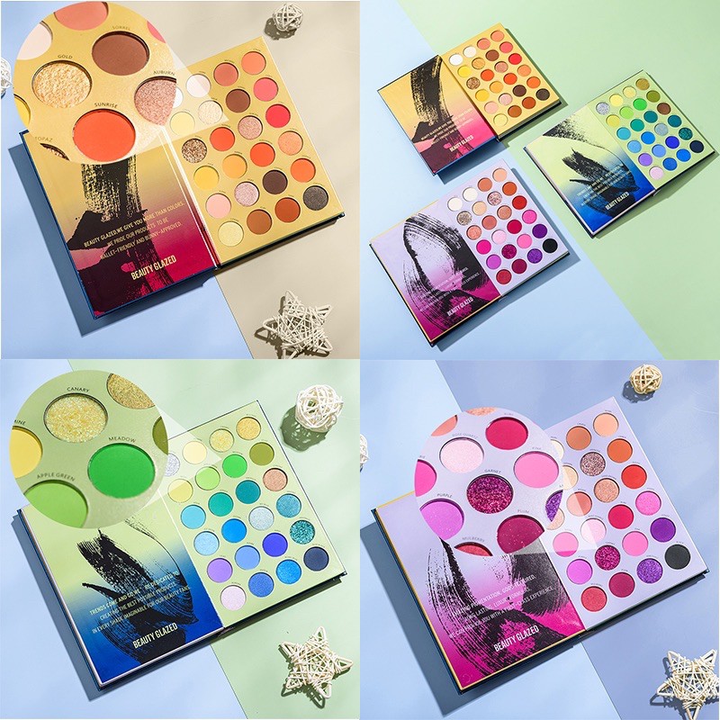 beauty-glazed-highly-pigmented-eyeshadow-palette-pearlescent-matte-eye-makeup-เครื่องสำอางกันน้ำ-72-สี