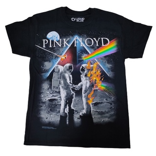 เสื้อยืดผ้าฝ้ายพิมพ์ลายคลาสสิกE71i    โอเวอร์  เสื้อยืดวง PINK FLOYD official License 2018   ร่อน     ไตร