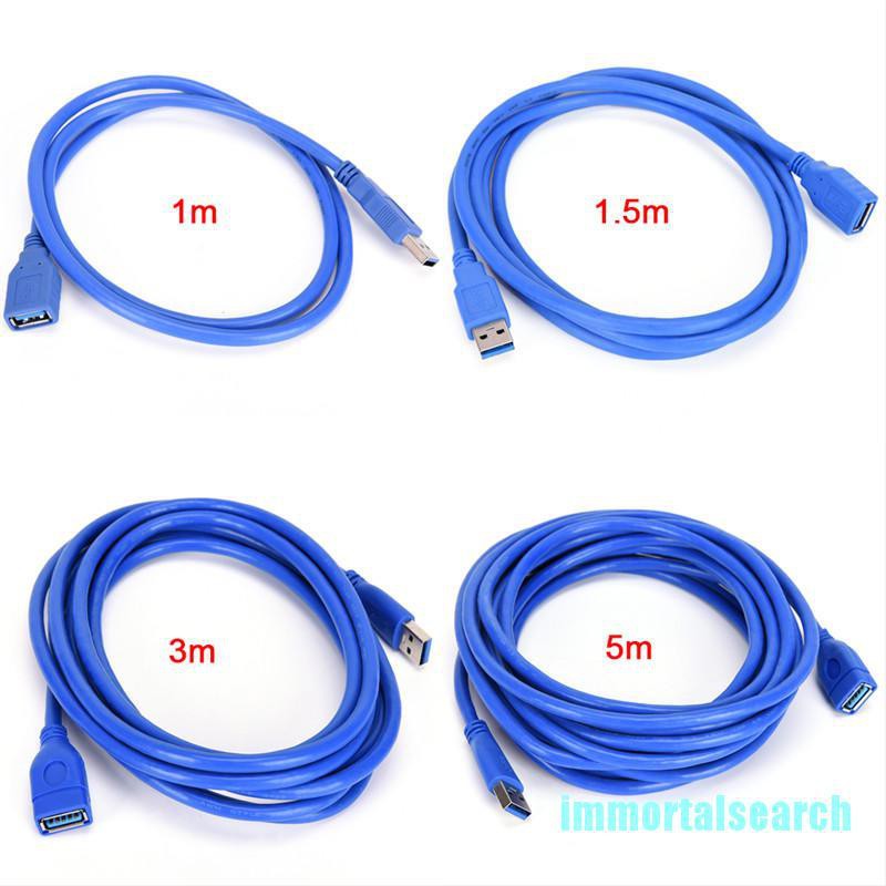ภาพหน้าปกสินค้าUSB 3.0 A Male To Female Extension Cable USB Cable Cord Extender For PC Laptop ELE