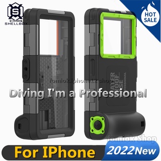 [SHELLBOX] 2023 NEW Upgrade Professional Diving Phone Case For iPhone 15 ProMax 14 Plus 13 Pro Max Casing 15M Underwater Super Waterproof Depth Cover For Apple iPhone 12 Mini 11 Pro Max / Xs Max / Xr / XS / X / 8/7/6 Plus