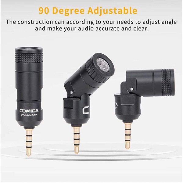 comica-cvm-vs07c-mini-flexible-plug-in-cardioid-microphone-ไมโครโฟนเล็ก-3-5-มม-omnidirectional-mic