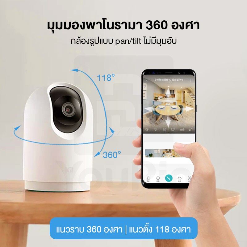 ภาพสินค้าXiaomi Mi Home Security Camera PTZ Pro 2K SE 360  WIFI CCTV กล้องวงจรปิดไร้สายอัจฉริยะ 2K Wirless IP camera จากร้าน youpin_thailand_store บน Shopee ภาพที่ 3