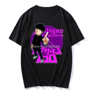 เสื้อยืดผ้าฝ้ายพิมพ์ลายขายดี ขายดี เสื้อยืดลําลอง แขนสั้น คอกลม พิมพ์ลายอนิเมะ Mob Psycho 100 ใส่สบาย โอเวอร์ไซซ์ แฟชั่น