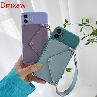 เคสโทรศัพท์มือถือหนัง พร้อมสายคล้อง และช่องใส่บัตร สําหรับ Samsung Galaxy A73 A53 A33 A22 A32 M32 A13 5G A22 M22 M32 A13 4G A12 M12