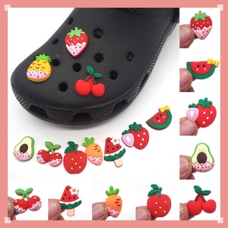 อุปกรณ์เสริมหัวเข็มขัด รูปผลไม้ สําหรับรองเท้า Crocs Jibbitz