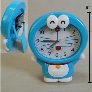 นาฬิกาตั้งโต๊ะ นาฬิกาปลุก แบบเข็ม ลาย โดเรม่อน (Doraemon) ขนาดสูง 6 นิ้ว