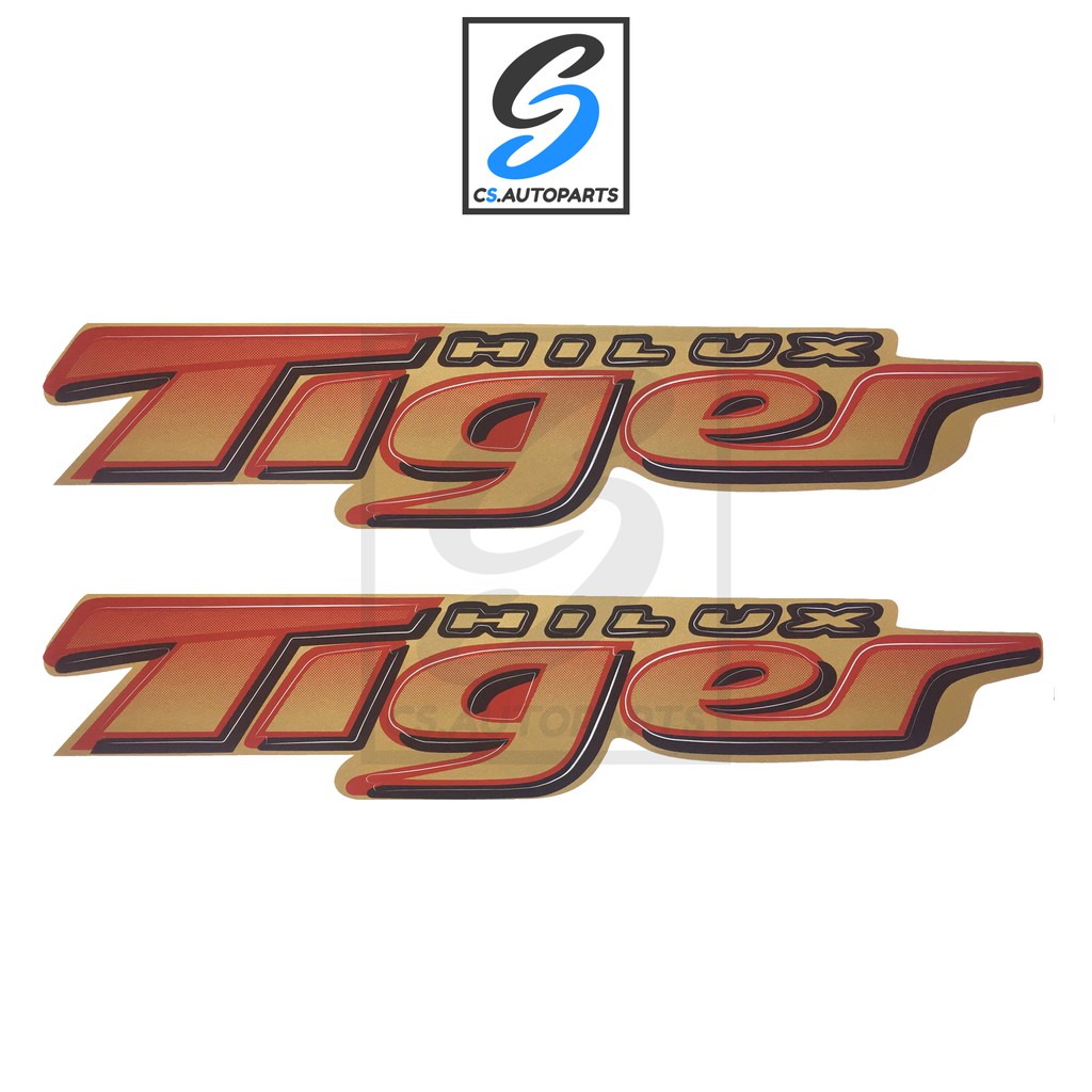 สติ๊กเกอร์-hilux-tiger-แดง-ทอง-toyota-tiger