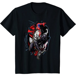 เสื้อยืดผ้าฝ้ายพรีเมี่ยม เสื้อยืด พิมพ์ลาย Marvel Spider-Man Maximum Venom Spider-Man สําหรับผู้ชาย