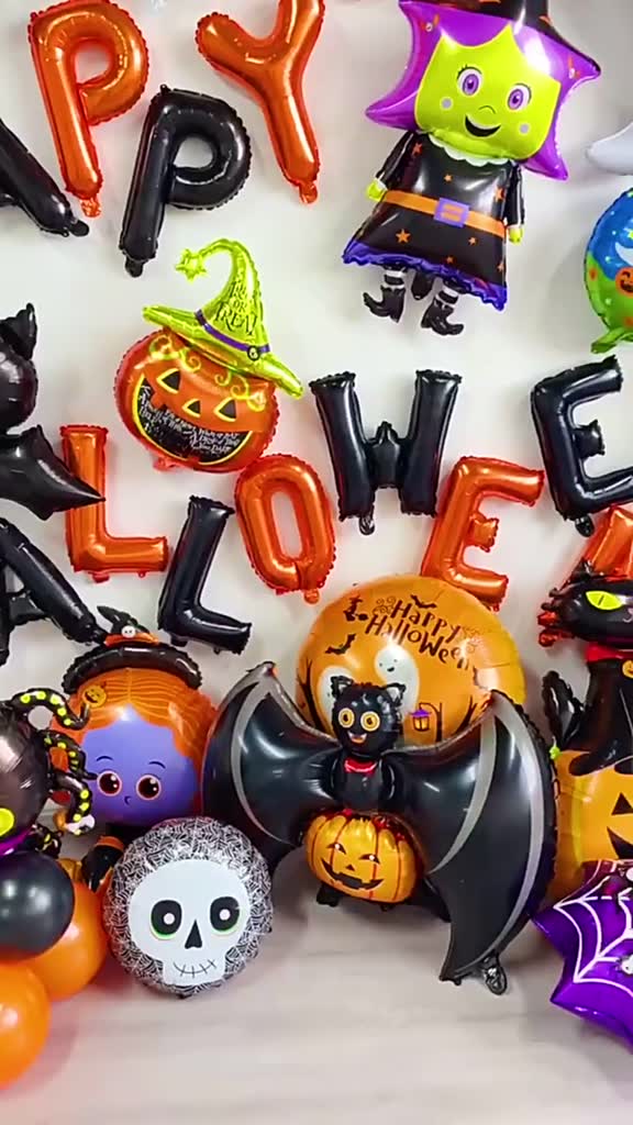 ลูกโป่ง-happy-halloween-วัน-ฮาโลวีน-แบบใหญ่-มินิ-อ่านรายละเอียดก่อนกดสั่งซื้อนะคะ