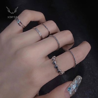 สินค้า 8 รวมชุดล่าสุดแหวนแฟชั่นเกาหลีแหวนเรียบง่ายป่า