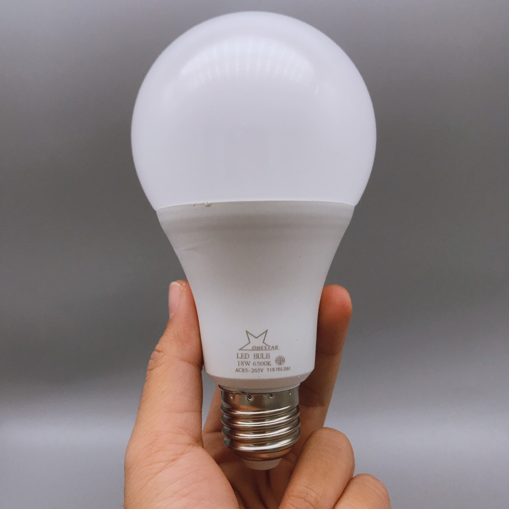 ภาพหน้าปกสินค้าหลอดไฟ หลอดประหยัด หลอดไฟ BULB LED ONESTAR ขนาด 18w จากร้าน wu168shop บน Shopee