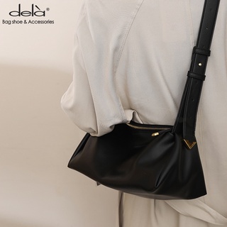 Dela crossbody bag womens shoulder bag✨Korean style large capacity soft leather bag