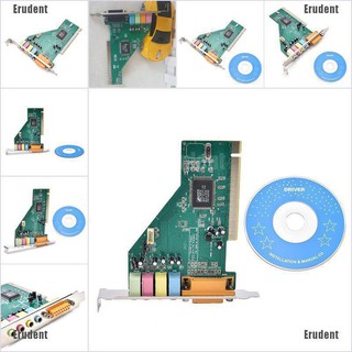 การ์ดเสียง 4 ช่อง 5.1 surround 3 d pci สําหรับ pc windows xp 7 8 10