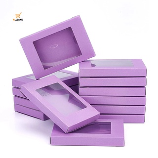 12.5*8.5*1.5cm Transparent Window Kraft Paper Box / Multi-functional Candy Product Display Case