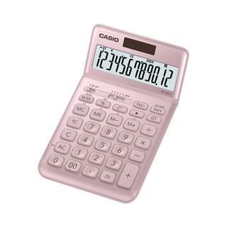 Casio Calculator เครื่องคิดเลข  คาสิโอ รุ่น  JW-200SC-PK แบบสีสัน ปรับหน้าจอได้ 12 หลัก สีชมพู