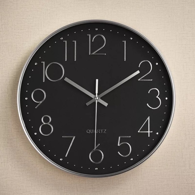 ภาพสินค้าพร้อมส่ง นาฬิกาฝาผนัง นาฬิกาติดผนัง เข็มเดินเงียบ ขนาด 10 นิ้ว​ จากร้าน songkhai บน Shopee ภาพที่ 7