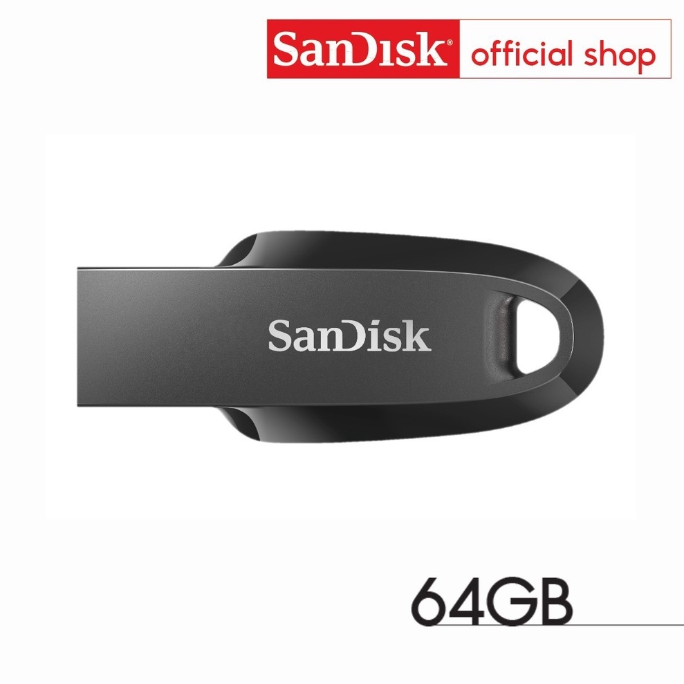 ภาพหน้าปกสินค้าSanDisk Ultra Curve USB 3.2 Gen1 64GB Flash Drive (SDCZ550-064G-G46, Black)