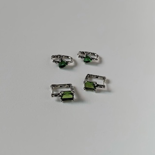 MIDNIGHT GREEN EARRINGS s925